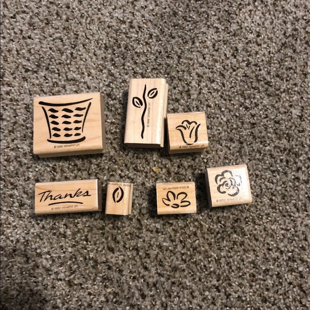 Two Step Stampin Up Basket Of Blooms.